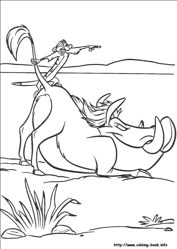 The Lion King coloring picture